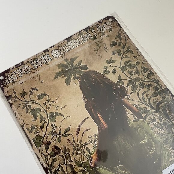 “Into the Garden I Go” Tin Sign - Picture 1 of 6